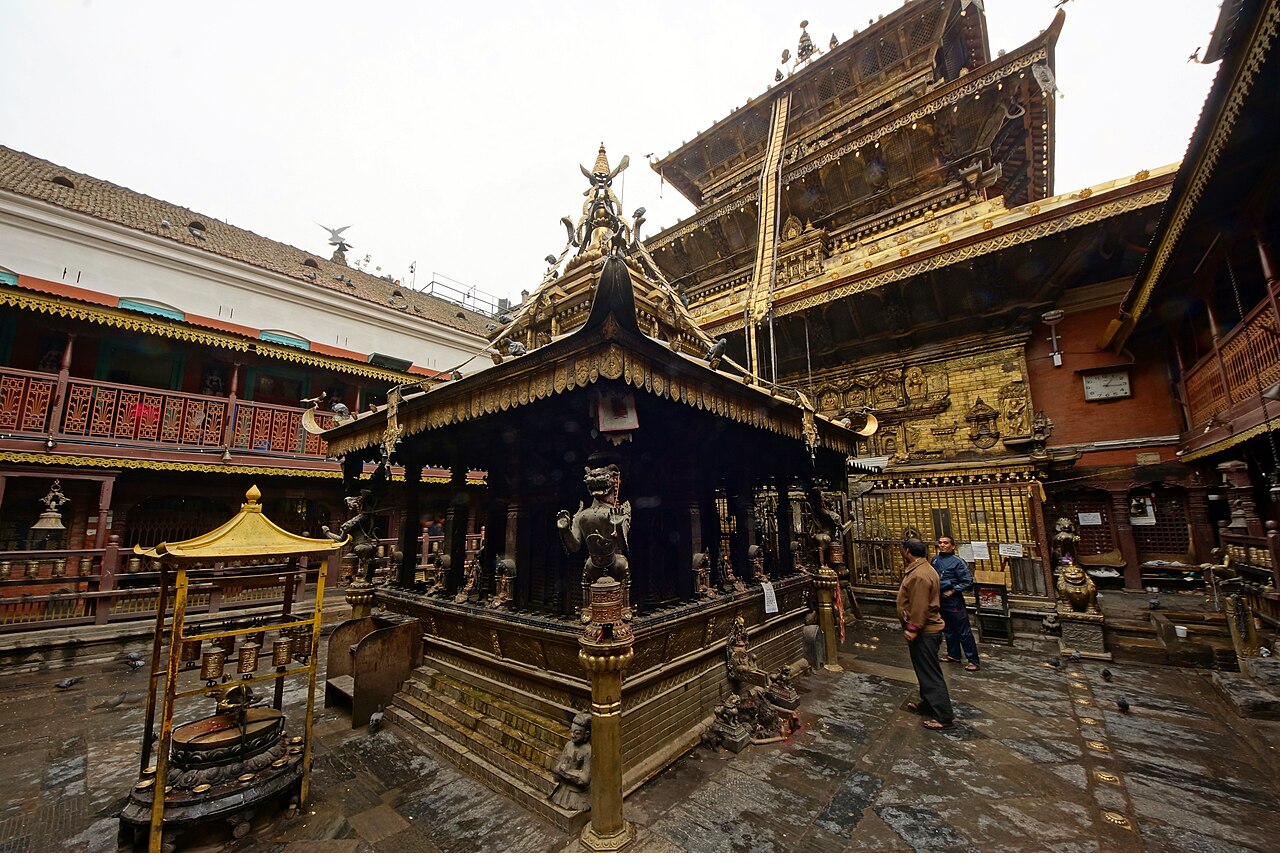 Hiranya Varna Mahavihar — the Golden Temple, a 5-minute walk